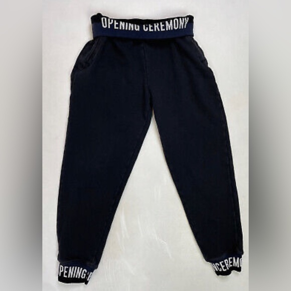 (a set)OPENING CEREMONY - ELASTIC LOGO HEM HOODIE (S) AND SWEATPANTS (XS) - Picture 5 of 5